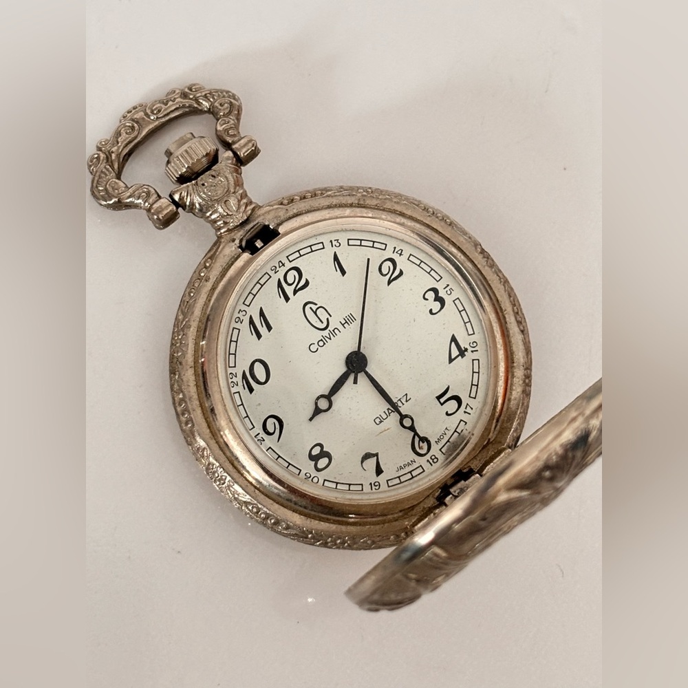 Calvin Hill vintage pocket watch, waterproof quartz - Picture 6 of 9